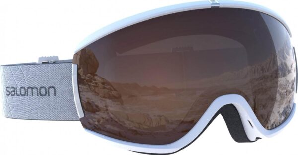 Salomon iVY Access Skibrille (white, Scheibe: tonic orange)