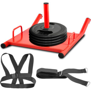 Vevor - Fitness-Schlitten, 3,5 kg Fitness-Schlitten 54,9 x 43,2 x 25,4 cm Fitness-Schlitten, Fitness-Schlitten 226,8 kg Maximale Belastbarkeit,