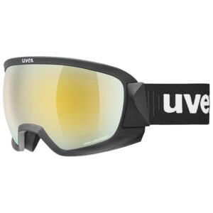 uvex Contest CV Skibrille (2030 black mat, mirror gold/colorvision green (S2))