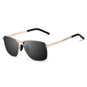 AquaBreeze Sonnenbrille Pilotenbrille Sonnenbrille Herren UV400 polarisierte Sportbrille mit ultraleichtem Metallrahmen