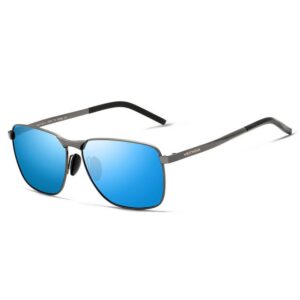 AquaBreeze Sonnenbrille Pilotenbrille Sonnenbrille Herren UV400 polarisierte Sportbrille mit ultraleichtem Metallrahmen