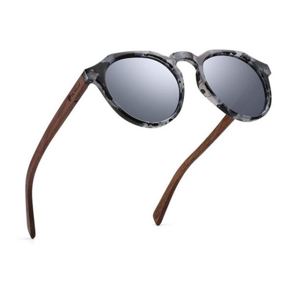 AquaBreeze Sonnenbrille Runde Vintage Polarisierte Sonnenbrille Klassische Retro Metallrahmen Sonnenbrille Rundschreiben für Frauen Männer