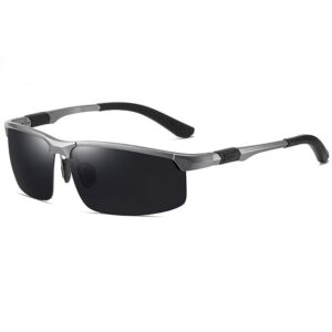 AquaBreeze Sonnenbrille Sonnenbrille für Herren Retro Polarisierte Sonnenbrille Ultraleichte Sportbrille Al-Mg Metallrahmen Fahrerbrille