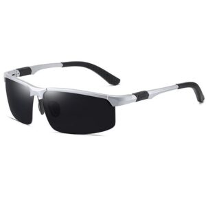 AquaBreeze Sonnenbrille Sonnenbrille für Herren Retro Polarisierte Sonnenbrille Ultraleichte Sportbrille Al-Mg Metallrahmen Fahrerbrille