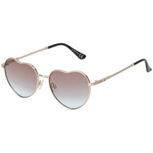 BEZLIT Eyewear Sonnenbrille Herz Form Designer Damen Sonnenbrille (1-St) mit lila-braun, blau-rot, grün-rosa, braun-blau und blau-rosa Linsen