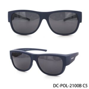 DanCarol Sonnenbrille DC-POL-2100B- Die Überbrille mit Polarisierte Gläser bestens zum Autofahren, Angeln, Skifahren