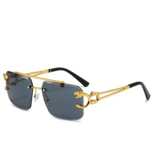 ELEKIN Sonnenbrille Randlose Sonnenbrille für Männer, modische Sonnenbrille für Frauen