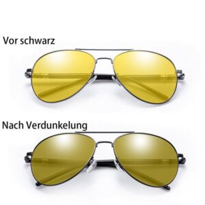 FIDDY Sonnenbrille Farbwechselnde polarisierte Sonnenbrille: Tag- und Nachtgebrauch (1-St)