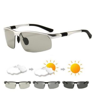 FIDDY Sonnenbrille Lichtempfindliche, getönte, polarisierte Sonnenbrille für Herren (Outdoor-Sport-Aluminium-Magnesium-Sonnenbrille, Fahrbrille, 1-St., Modisch und vielseitig)