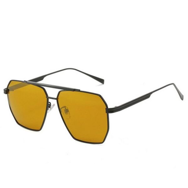 FIDDY Sonnenbrille Polarisierte Sonnenbrille Damen Herren Polarisierte Pilotenbrille (1-St) Stilvolle polarisierte Doppelstegbrille