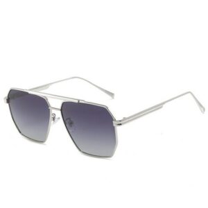 FIDDY Sonnenbrille Polarisierte Sonnenbrille Damen Herren Polarisierte Pilotenbrille (1-St) Stilvolle polarisierte Doppelstegbrille