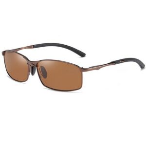 FIDDY Sonnenbrille Polarisierte Sport-Sonnenbrille für Herren, (1-St., Metallfeder-Radsport-Sonnenbrille) Modisch und vielseitig