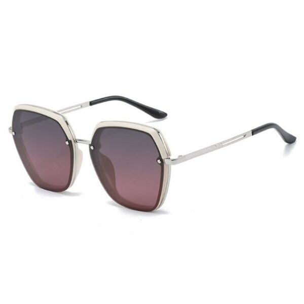 GelldG Sonnenbrille Retro Sonnenbrille Eckig Pilotenbrille Metallrahmen für Herren Damen