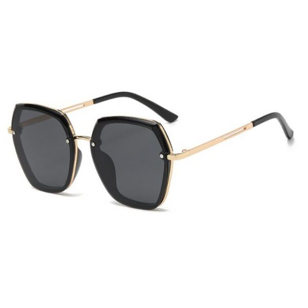 GelldG Sonnenbrille Retro Sonnenbrille Eckig Pilotenbrille Metallrahmen für Herren Damen