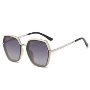 GelldG Sonnenbrille Retro Sonnenbrille Eckig Pilotenbrille Metallrahmen für Herren Damen