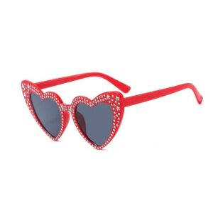 GelldG Sonnenbrille Übergroßes Quadrat funkelnde Sonnenbrille Retro dick Rahmen UV400