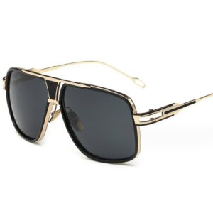 Juoungle Sonnenbrille Retro einteilige V-FöRmige Sonnenbrille Metallrahmen UV Sportbrille