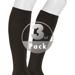 KUNERT Men Herren Socken braun Schur-Wolle unifarben