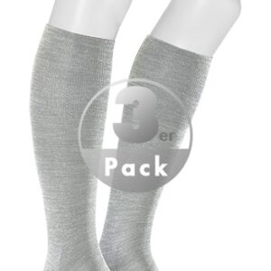 KUNERT Men Herren Socken grau Schur-Wolle unifarben