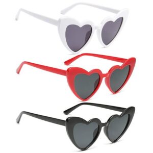 Lubgitsr Sonnenbrille 3 Stück Bride to Be Herz Sonnenbrille, Partybrille Herz Sonnenbrille (3-St)