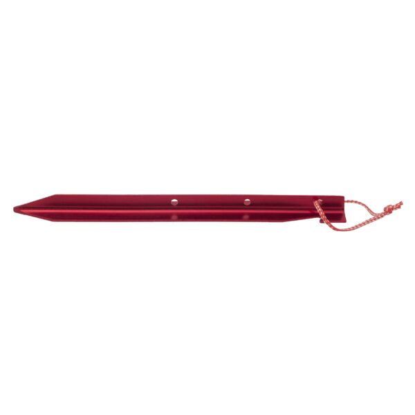 BasicNature 4 Stück Zelthering T-Stake 25cm rot 3