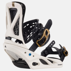 Burton Women's Escapade Re:Flex Snowboard Bindings, White / Gold, M