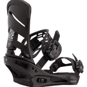 Burton Men's Mission Re:Flex Snowboard Bindings, Black, L