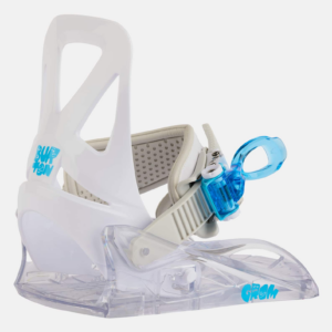 Burton Kids' Grom Disc Snowboard Bindings, White, M