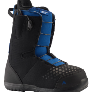 Burton Kids' Concord Smalls Snowboard Boots, Black / Blue, 6K