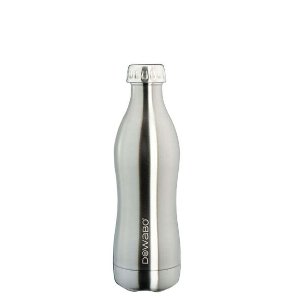 Trinkflasche Dowabo Metallic Collection silver 500ml