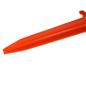 US Alu Zelthering 22,5cm orange gebraucht