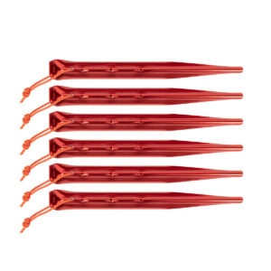 Zelthering Set 6 Stück Tent Peg Allround 19cm rot (3,00€/Stück)