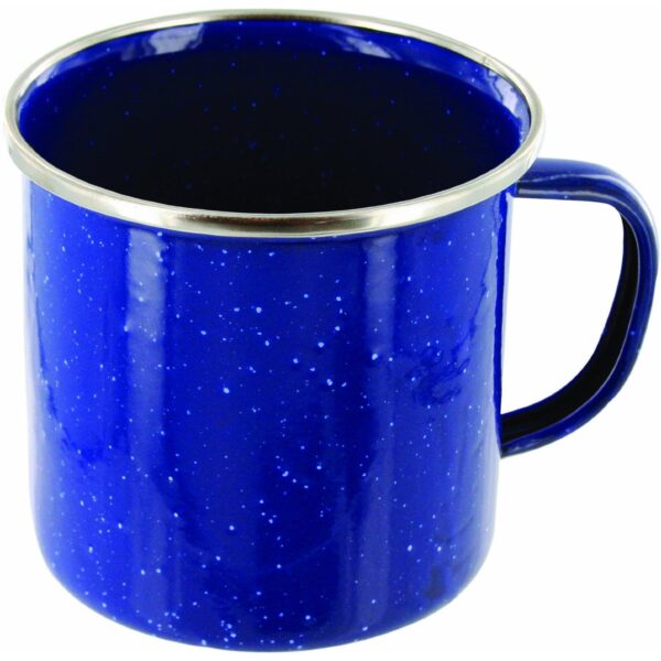 Emaille Tasse Deluxe blau 350ml