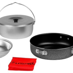 Trangia Kochgeschirr Campingset 124 T mit Non-Stick Pfanne