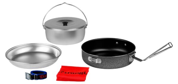 Trangia Kochgeschirr Campingset 124 T mit Non-Stick Pfanne