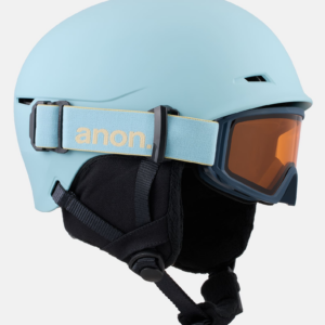 Anon Kids' Define Ski & Snowboard Helmet, Rock Lichen, SM