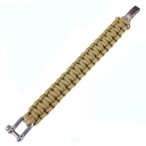 Paracord Armband K2108A 9 Inch coyote