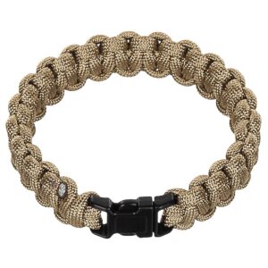 MFH Paracord Armband L 25cm 270cm coyote 1,30€/m