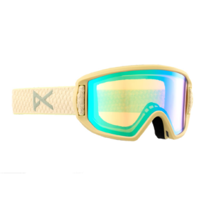 Anon Kids' Relapse Jr. Goggles + MFI® Face Mask, Frame: Mushroom, Lens: Green Amber (50% / S1)