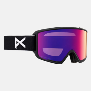 Anon M3 Goggles + Bonus Lens + MFI® Face Mask, Frame: Black, Lens: Perceive Sunny Red (14% / S3), Spare Lens: Perceive Cloudy Burst (59% / S1)