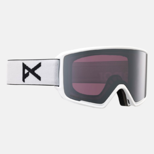 Anon M3 Goggles + Bonus Lens + MFI® Face Mask, Frame: White, Lens: Perceive Sunny Onyx (6% / S4), Spare Lens: Perceive Variable Violet (34% / S2)