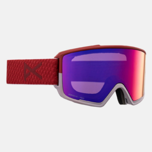 Anon M3 Low Bridge Fit Goggles + Bonus Lens + MFI® Face Mask, Frame: Mars, Lens: Perceive Sunny Red (14% / S3), Spare Lens: Perceive Cloudy Burst (59%