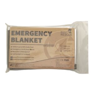 Rhino Rescue Emergency Blanket Rettungsdecke oliv/silber