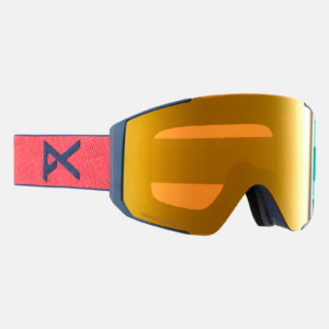 Anon Sync Goggles + Bonus Lens, Frame: Coral, Lens: Perceive Sunny Bronze (17% / S3), Spare Lens: Perceive Cloudy Burst (59% / S1)