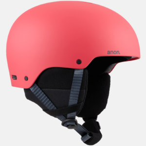 Anon Kids' Rime 3 Ski & Snowboard Helmet, Coral, LX