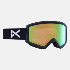 Anon Helix 2.0 Goggles + Bonus Lens, Frame: Black, Lens: Perceive Variable Green (22% / S2), Spare Lens: Amber (55% / S1)