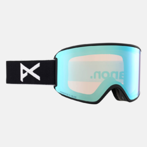 Anon WM3 Goggles + Bonus Lens + MFI® Face Mask, Frame: Black, Lens: Perceive Variable Blue (21% / S2), Spare Lens: Perceive Cloudy Pink (53% / S1)