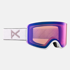 Anon WM3 Goggles + Bonus Lens + MFI® Face Mask, Frame: White, Lens: Perceive Variable Violet (34% / S2), Spare Lens: Perceive Sunny Onyx (6% / S4)