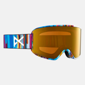 Anon WM3 Goggles + Bonus Lens + MFI® Face Mask, Frame: Feelgood, Lens: Perceive Sunny Bronze (17% / S3), Spare Lens: Perceive Cloudy Burst (59% / S1)