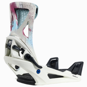 Burton Men's MINE77 Step On® Genesis Snowboard Bindings, Stout White Spray Paint, S